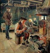 Farmhouse parlour (Akseli Gallen-Kallela) - Muzeo.com