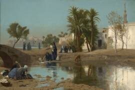 Fellah Women Drawing Water (Jean-Léon Gérôme) - Muzeo.com