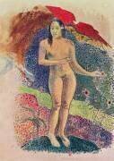 Female Tahitian nude (Paul Gauguin) - Muzeo.com