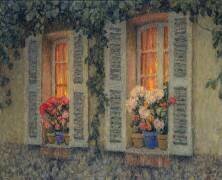 Fenêtres au crépuscule (Henri Le Sidaner) - Muzeo.com