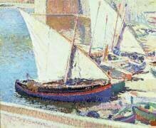 Fishing boats (Henri Martin) - Muzeo.com