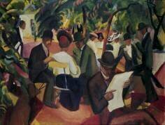 Garden Restaurant (August Macke) - Muzeo.com