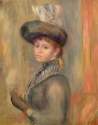Girl in Grey-blue (Auguste Renoir) - Muzeo.com