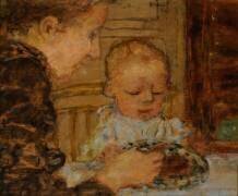 Grandmother and Child (Pierre Bonnard) - Muzeo.com