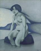 Green nude (Félix Vallotton) - Muzeo.com