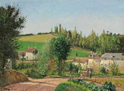 Hamlet near Pontoise (Camille Pissarro) - Muzeo.com