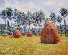 Haystacks at Giverny (Claude Monet) - Muzeo.com