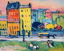 Houses in Munich (Wassily Kandinsky) - Muzeo.com