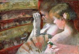 In the Loge (Mary Cassatt) - Muzeo.com