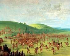 Indian Ball Game (George Catlin) - Muzeo.com