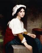 Italian Girl by a Fountain (William Bouguereau) - Muzeo.com