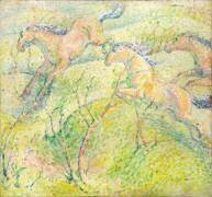 Jumping Horses (Franz Marc) - Muzeo.com