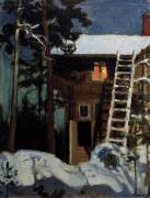 Kalela in winter (Akseli Gallen-Kallela) - Muzeo.com