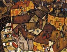 Krumau Town Cresent (Egon Schiele) - Muzeo.com