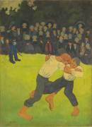 La lutte bretonne (Paul Serusier) - Muzeo.com