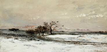 La neige (Charles-François Daubigny) - Muzeo.com