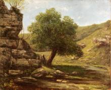 Landscape (Gustave Courbet) - Muzeo.com