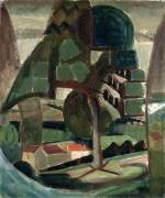 Landscape at Meulon-Hardricourt (Henri Le Fauconnier) - Muzeo.com