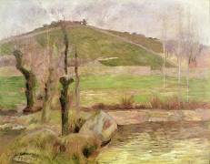 Landscape near Pont-Aven (Paul Gauguin) - Muzeo.com