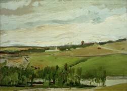 Landscape study (Joaquin Sorolla y Bastida) - Muzeo.com