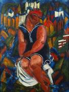 Large Woman Bather (Raoul Dufy) - Muzeo.com