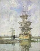 Le grand navire (Eugène Boudin) - Muzeo.com
