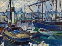 Le vieux port de Marseille (Louis-Mathieu Verdilhan) - Muzeo.com