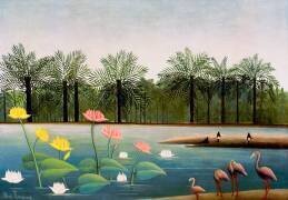 Les flamants (Henri Rousseau) - Muzeo.com