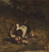 Les Voleurs et l'âne (La Fontaine) (Honoré Daumier) - Muzeo.com