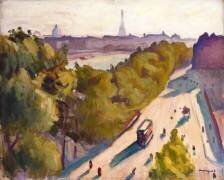 Louvre Embankment, Summer (Albert Marquet) - Muzeo.com