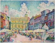 Market of Verona (Paul Signac) - Muzeo.com