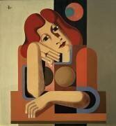 Melancholy girl (Heinrich Hoerle) - Muzeo.com