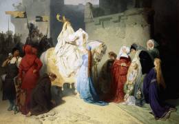 Merlin presenting the Future King Arthur (Emil Johann Lauffer) - Muzeo.com