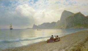 On the Beach (Lef Feliksovich Lagorio) - Muzeo.com