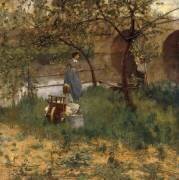 On the Loing (John Lavery) - Muzeo.com