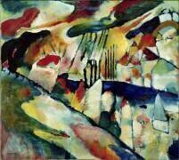 Paysage avec pluie (Wassily Kandinsky) - Muzeo.com