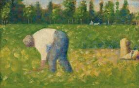Peasant Working (Georges Seurat) - Muzeo.com