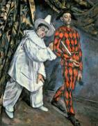Pierrot and Harlequin (Paul Cézanne) - Muzeo.com