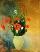 Poppies and Daisies (Odilon Redon) - Muzeo.com