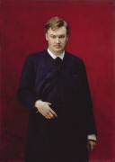 Portrait of the composer Alexander Konstantinovich Glazunov (Ilya Répine) - Muzeo.com