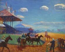 Racetrack (William James Glackens) - Muzeo.com