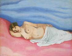 Reclining female nude (Félix Vallotton) - Muzeo.com