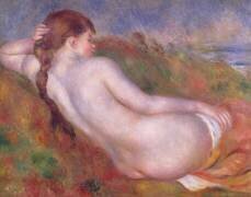 Reclining nude in a landscape (Auguste Renoir) - Muzeo.com