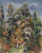 Rocks and Trees (Paul Cézanne) - Muzeo.com