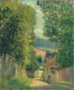 Rue à Louveciennes (Alfred Sisley) - Muzeo.com