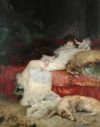 Sarah Bernhardt, Sarah-Henriette Bernard, dite (1844-1923) artiste dramatique (Georges Clairin) - Muzeo.com
