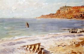 Seascape at Sainte-Adresse (Claude Monet) - Muzeo.com