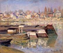 Seine at Asnieres (Claude Monet) - Muzeo.com