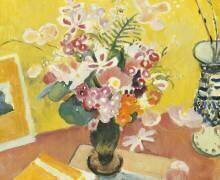 Spring Flowers in a Vase (Mildred Bendall) - Muzeo.com