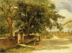 Street in Nassau (Albert Bierstadt) - Muzeo.com